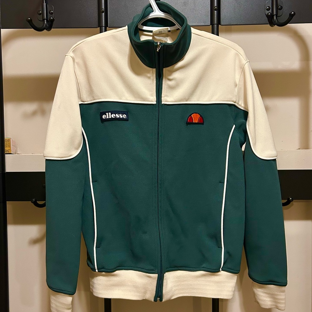 Ellesse Green and Off-White TrackJacket